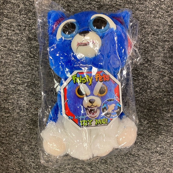 NEW Feisty Pets "Freddy Wreckingball" blue plush- fun surprise feature! - Picture 4 of 6